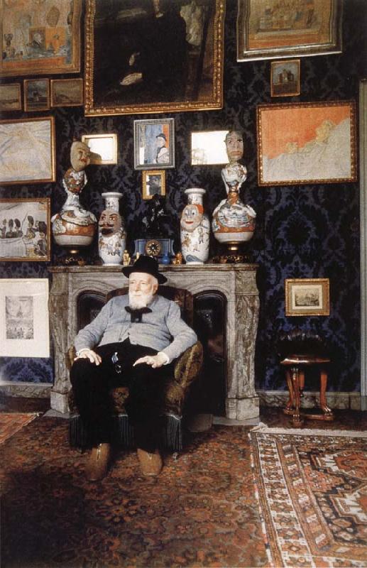 James Ensor James Ensor in his studio Germany oil painting art